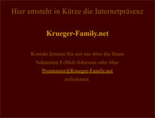 Tablet Screenshot of krueger-family.net